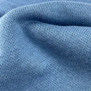 Kostenlose Probe benutzer definierte 48,71% Baumwolle 51,29% Polyester CVC Strick Hoodie Stoff mit Wolle Polyester/Baumwolle Stoff für Anzüge