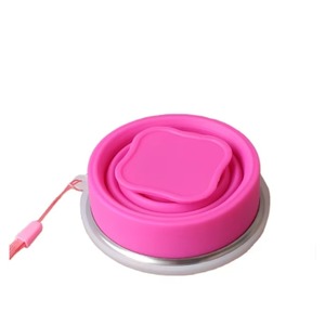 Échantillon GRATUIT – Gobelet pliable en silicone en gros, bouteille d'eau pliable, gobelets en plastique avec couvercle - Product Image 5