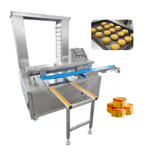 Máquina automática para organizar bandejas de cupcake, máquina elétrica para organizar bandejas de cupcake