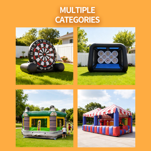 Jeu de fléchettes géantes gonflables pour événements de carnaval, location pour team building - Product Image 6