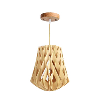 Lampe suspendue en bois de tilleul nordique avec abat-jour tressé pour chambre à coucher, chevet, salon, lecture – Vente directe usine