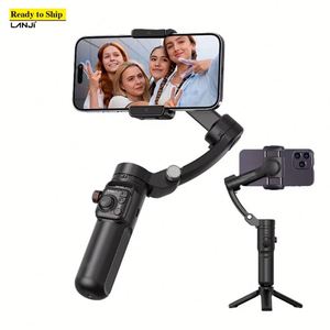 F5 Plus 3-Axis Foldable Gimbal Stabilizer Anti-Shake Handheld <b>Selfie</b> <b>Stick</b> Tripod for iPhone Android 300 Camera for Vlogging - Product Image 5