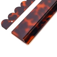 Règle de Mahjong magnétique personnalisée en acrylique pour 4 joueurs, design à bords festonnés, fonction facile à utiliser pour le Mahjong
