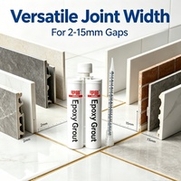 Scellant pour joints de carrelage résistant à l'usure et imperméable, époxy coloré pour sols intérieurs