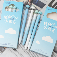 Nouveau stylo créatif mignon nuage torsion lisse ST plume étudiant pratique stylo gel noir à séchage rapide