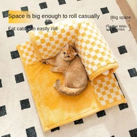 Lit tunnel pour chat tout-en-un : jeu et sommeil, tissu respirant garde le chat au chaud toutes saisons, utilisation intérieure, Guangdong