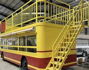 <span class=keywords><strong>Bus</strong></span> à deux étages, café, foodtruck, kiosque alimentaire, camionnette, camion à glaces, bar à jus mobile, friteuse mobile personnalisée, camion alimentaire - Product Image 2