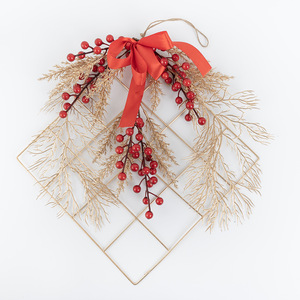 Décoration murale artificielle CallaFloral en forme de fruit de la fortune, rouge, en plastique, style INS, pour mariage et décoration intérieure CF01085 - Product Image 3