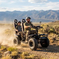 Scooter électrique 4x4 à 2 places, 6000W, prix d'usine, pour la plage, le désert, utilisation en extérieur, 60V 50Ah, batterie au lithium, scooter électrique pour la mobilité, avec certification CE