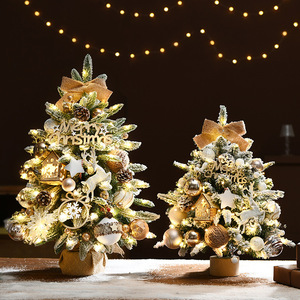 LINGKAI New Korean Style <b>Mini</b> <b>Christmas</b> <b>Tree</b> Ornaments Set for <b>Christmas</b> Decoration Shopping Mall - Product Image 1