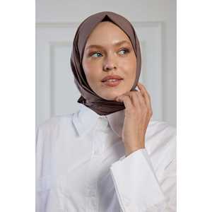 ผ้าพันคอผ้าฝ้ายแท้สีมิงค์เข้ม - Product Image 3