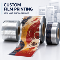 Service d'impression numérique personnalisé à faible MOQ pour films plastiques, destiné aux rouleaux laminés PET AL PE pour assaisonnements, avec logo personnalisé