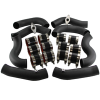Kit de tuyauterie Turbo Intercooler 2.75 ''pour Nissan GT-R R35 VR38DET VR38 09-15 Noir
