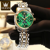 Montre mécanique automatique OEM 6633, marque haut de gamme, acier inoxydable, luxe, Reloj Hombres, calendrier, montre-bracelet pour homme
