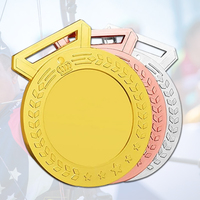 Médaille personnalisée de conception de course Prix de fabricant en gros Escrime Tir Sport personnalisé Médailles vierges de tir à l'arc en métal doré