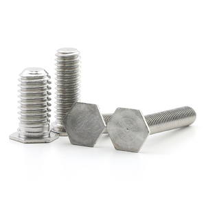 10pcs/<b>bag</b> 304 Stainless Steel Grade A2-70 Hexagon Flat Head Press Plate Riveting Screws M3 M4 M5 M6 Self-clinching <b>Studs</b> - Product Image 2