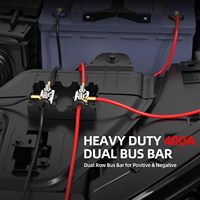 Barre omnibus 400A, bloc de distribution d'alimentation 12V avec 4 goujons 5/16"(M8), barre omnibus double batterie, bloc de distribution de bornes marines 48V DC