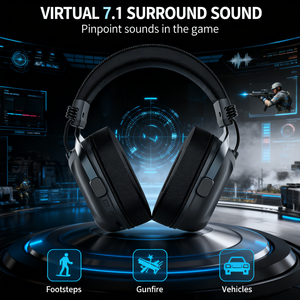 SADES Defender không dây có dây RGB Over-Ear chơi game tai nghe với tiếng ồn hủy bỏ Microphone - Product Image 2