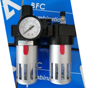 Filtre double unité Airtac AFC2000, processeur d'air BFC2000, manomètre BFC3000, vannes industrielles 8 mm, tuyau, nouveau lubrificateur inclus - Product Image 1