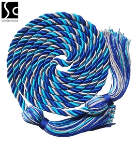 Cordons de graduation bicolores bleu royal/noir avec glands de graduation Cordons d'honneur de graduation - Product Image 3