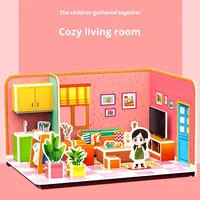 Puzzles éducatifs 3D faits à la main par le fabricant pour l'éducation précoce des enfants Jouets d'insertion d'assemblage interactifs parent-enfant