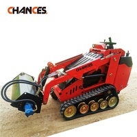 Mini-chargeuse sur chenilles EPA 2025, moteur diesel Kubota, commande par joysticks hydrauliques Parker, pompe à moteur importée