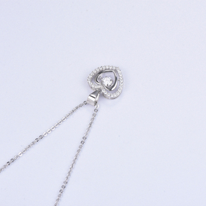 Collana in Argento Placcato Oro con Cuore Pulsante Romantico, Gioielli all'Ingrosso, Collana Zodiacale - Product Image 6