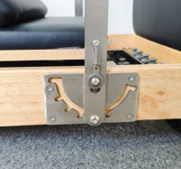 Reformer de Pilates professionnel portable en bois de chêne pliable, équipement de fitness pour le corps