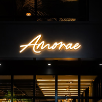 Lettres en acrylique 3D personnalisées avec éclairage LED, signes électroniques de haute qualité, résistants à l'eau, pour la publicité en magasin, décoration lumineuse