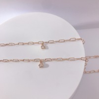 Cavigliere Sexy di Bling della cavigliera dei monili del piede della catena dell'oro solido 18K della caviglia di estate di modo all'ingrosso della fabbrica