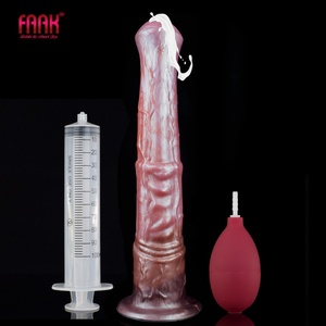 Realistic Ejaculation <b>Dildo</b> Fantasy Long Animal Penis Silicone Horse <b>Dildo</b> Big Animal Sex Toy for Man Women - Product Image 1