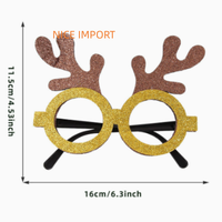 Lunettes de Noël rouges en forme de cloche, décorations de Noël, lunettes de Noël pour enfants, fournitures de fête, articles de Noël, montures