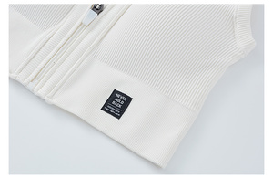 Crop top dos nu personnalisé <span class=keywords><strong>Femme</strong></span> <span class=keywords><strong>T</strong></span>-<span class=keywords><strong>shirt</strong></span> de yoga côtelé pour femmes - Product Image 5