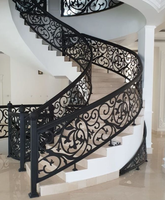 Prima Luxus Muster Schmiedeeisen Custom ized House Treppenhaus Fechten Bester Preis Schmiedeeisen Geländer