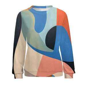 Sudaderas con cuello redondo raglán de seda de alta calidad con imagen personalizada para mujer sudaderas con capucha bordadas XS-disponibles para verano Otoño Invierno - Product Image 3