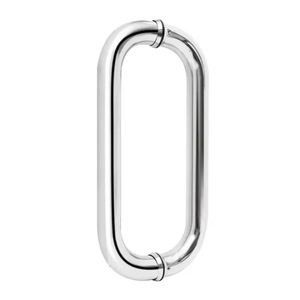 Poignée de tirage moderne pour porte de douche double vitrage sans cadre en acier inoxydable 304/316 avec barre porte-serviettes pour porte de salle de bain d'hôtel en verre - Product Image 2