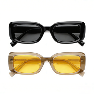 Nouvelles <span class=keywords><strong>Lunettes</strong></span> de Soleil Rectangulaires Polarisées Tendance et Fines pour Femmes et Hommes, Protection UV400 Rétro, Verres Universels pour la Conduite <span class=keywords><strong>en</strong></span> Extérieur - Product Image 2