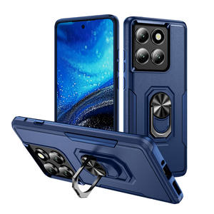 Soporte Metálico para Coche con Anillo, Funda Antigolpes para Teléfono con Marco de TPU y Cubierta Trasera Rígida de PC para Moto Edge 2025, Acepta Logotipo OEM ODM - Product Image 1