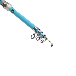 Commercio all'ingrosso 1.8m-3.0m blu maniglia telescopica palo solido punta metallo sedile <span class=keywords><strong>mare</strong></span> canna da pesca con maniglia EVA - Product Image 6