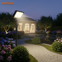 Iluminación Exterior Moderna Opcional de Alta Potencia, Lámpara de Calle Impermeable para Exteriores con Carcasa de Aluminio, Iluminación de Pasillos para Jardín, IP65