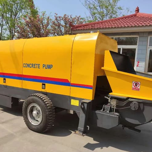 Pompe à béton mobile sur remorque, facile à déplacer, idéale pour la construction de maisons, les travaux routiers et les petits chantiers - Product Image 3