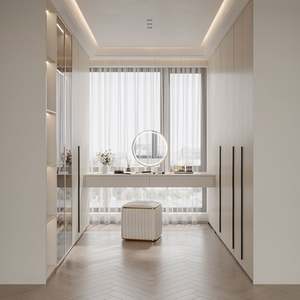 Combinaison coiffeuse et armoire Santopova pour chambre à coucher moderne : esthétique élégante - Product Image 3