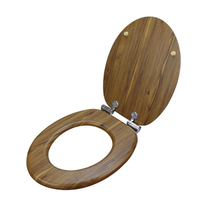 Soft Close MDF Wood <strong>Toilet</strong> <strong>Seat</strong>, Multiple Wood Grain Colors Available - Product Image 2