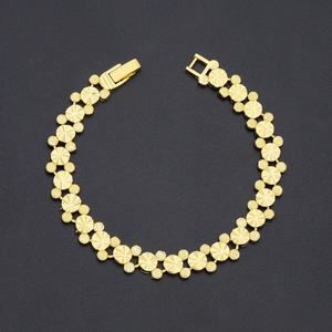 Jxx Suministro Directo, Pulsera de Latón Chapada en Oro de 24k de Alta Calidad, Brazaletes de Latón Amarillo con Múltiples Formas para Bodas y Regalos, con Circonita - Product Image 4
