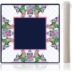 Tapete de Mahjong Americano de Lujo Personalizado con Patrón de Telaraña, Antideslizante, Plegable, Ecológico, Superficie Lisa, para Halloween - Product Image 4