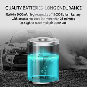 Aspirateur sans fil portatif sans sac, humide et sec, avec moteur sans balais, léger, nettoyage en profondeur pour voiture et maison - Product Image 5