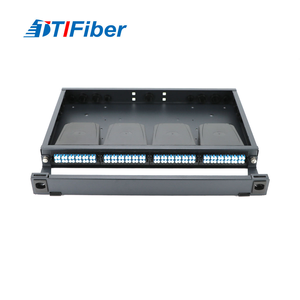 Boîtier de terminaison de panneau de brassage à fibre optique MPO 1U haute densité, max. 96 cœurs, pour terminaison de tronçon de centre de données - Product Image 2