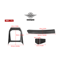 Kit de garnitures de tableau de bord en fibre de carbone préimprégnée pour BMW X3 G45 G48 2025+ Style OEM Moulage Métallique