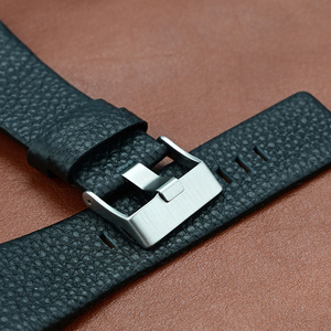 Correa de reloj de cuero genuino para <span class=keywords><strong>Disai</strong></span> DZ4246 DZ1273 DZ1216 de 32 mm, con extremo curvo con muescas grandes, correa de repuesto suave - Product Image 3