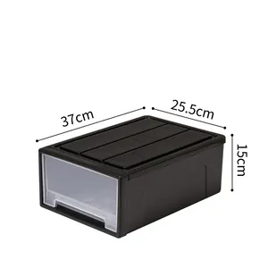 New design 14L stackable stacking plastic storage drawers box DIY for specific use